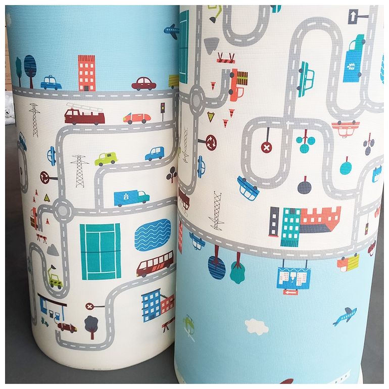 Dvostranska penasta podloga XXL - zvitek 2 CM (cesta in cikcak)