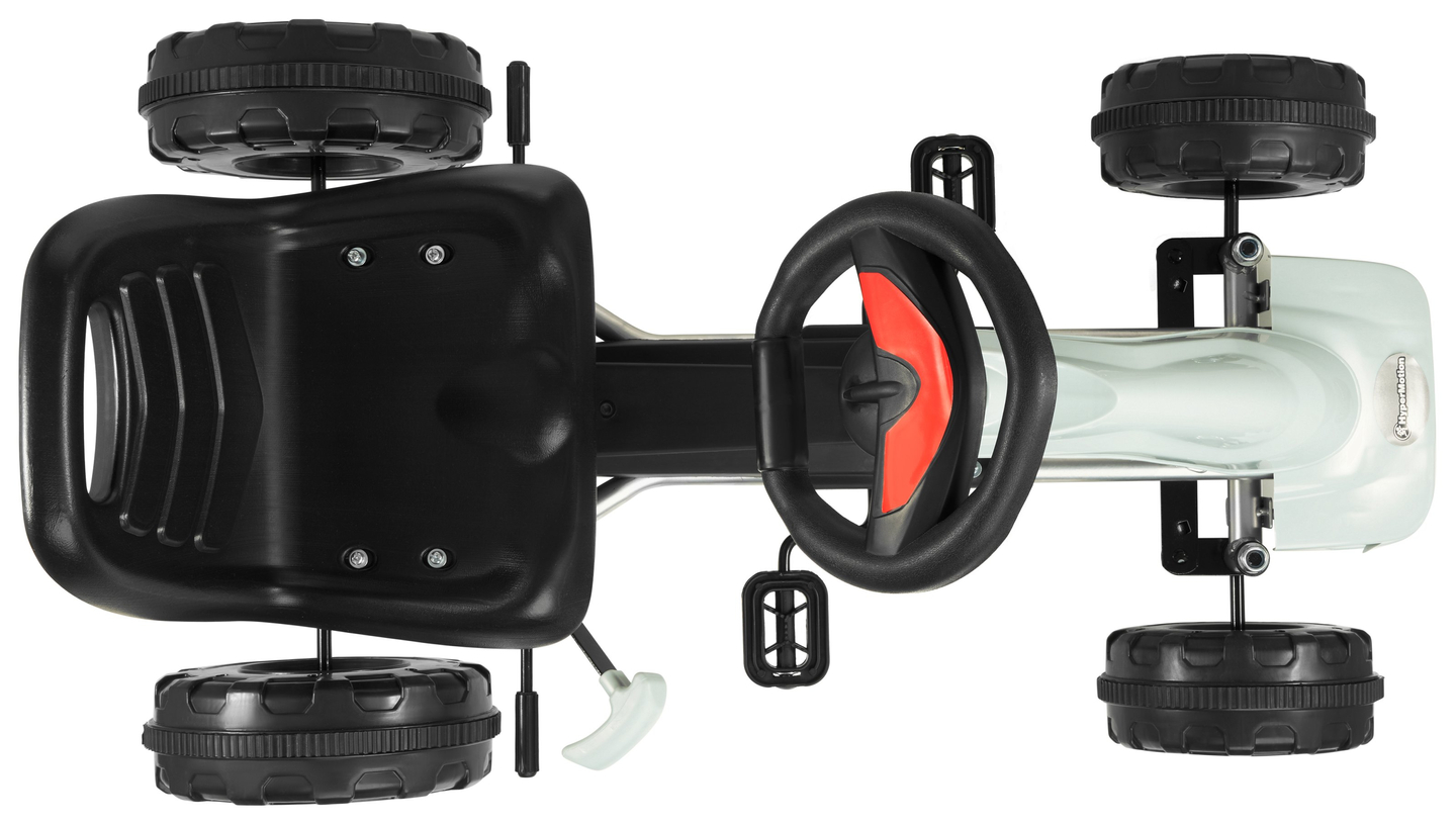 CHESTER gokart s pedali - vožnja za otroke od 3 do 6 let - siva