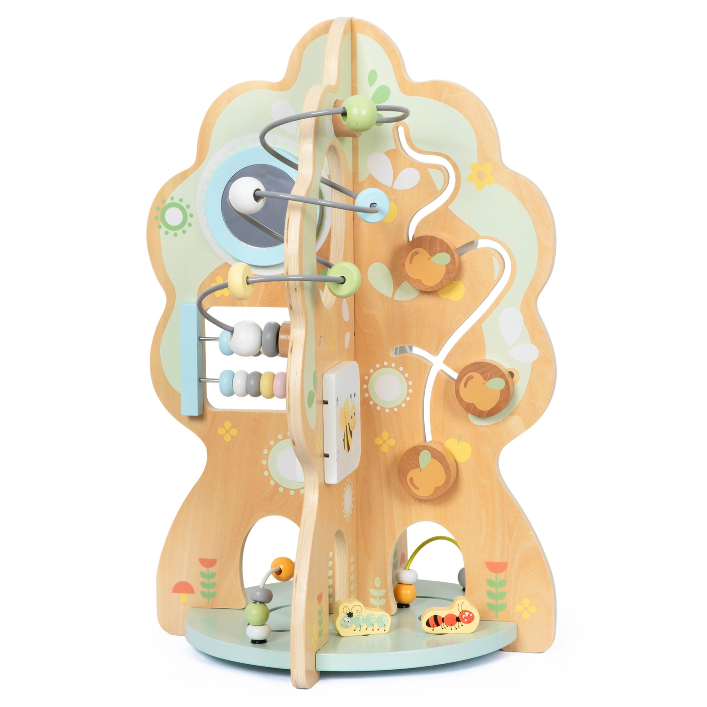 Lesena izobraževalna igrača 10 v 1 - večnamensko drevo