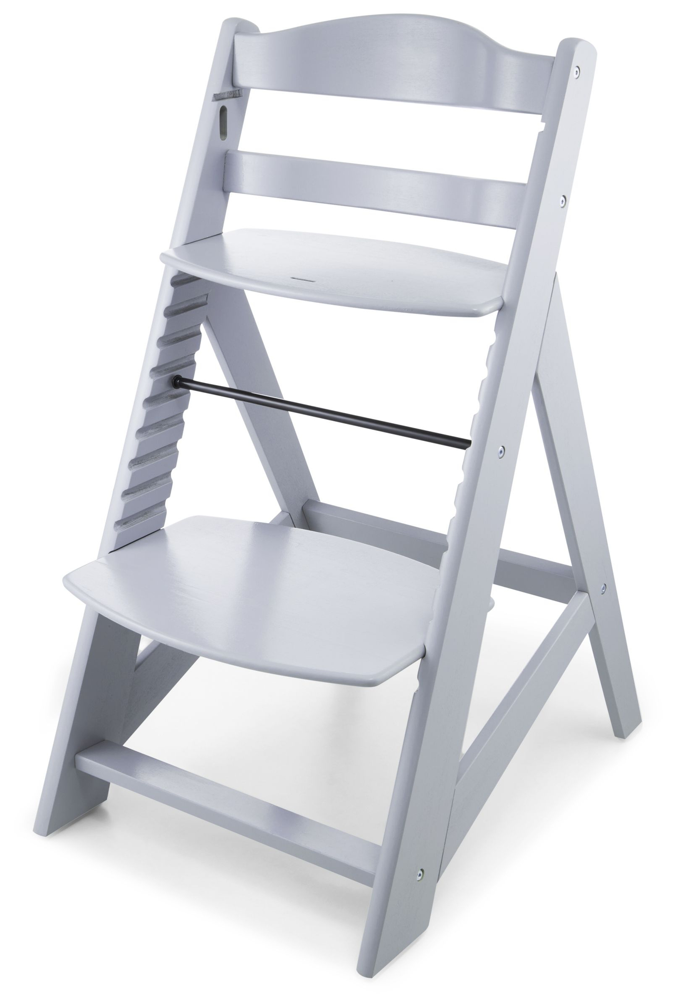 Lesen stol za hranjenje Moby-System WOODY - siva barva