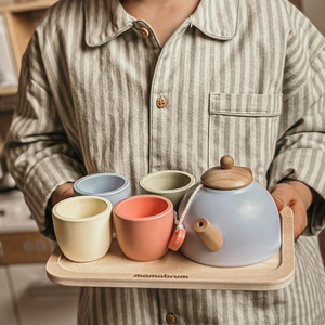 Lesen čajni set s pladnjem - 7 kosov