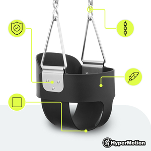 Verižna gugalnica HyperMotion za malčke z visokim naslonom