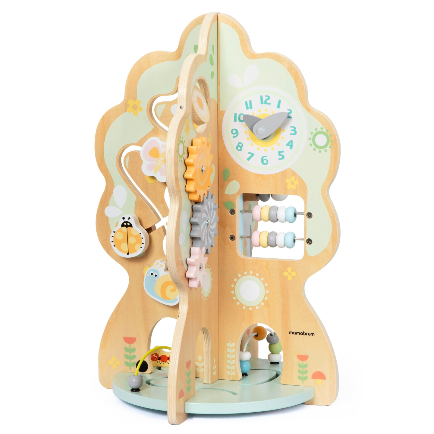 Lesena izobraževalna igrača 10 v 1 - večnamensko drevo