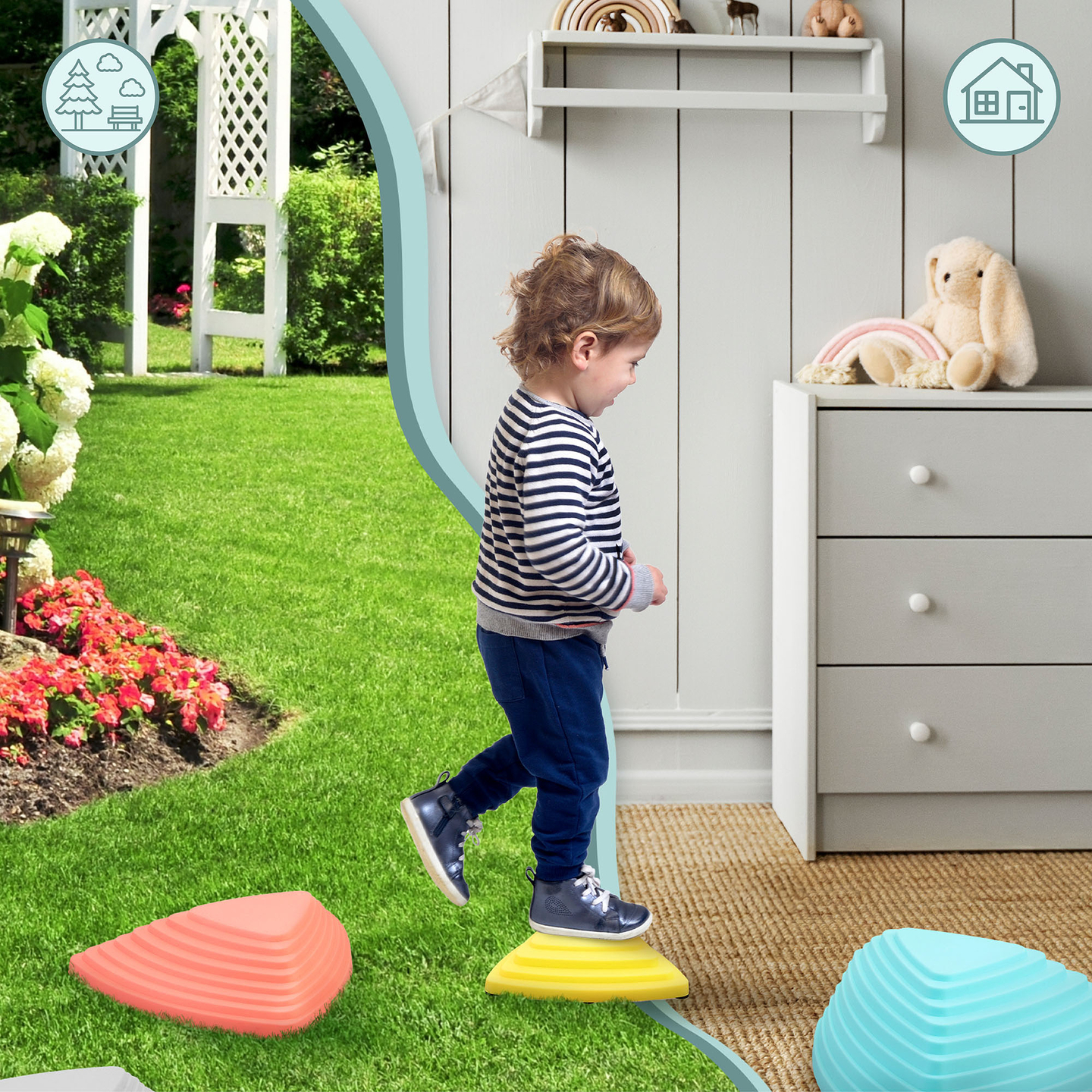 Barvni balansirni kamni - 11 kosov