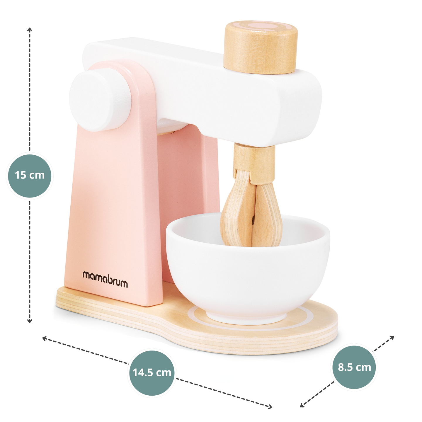 Leseni mešalnik za testo z dodatki, za otroke