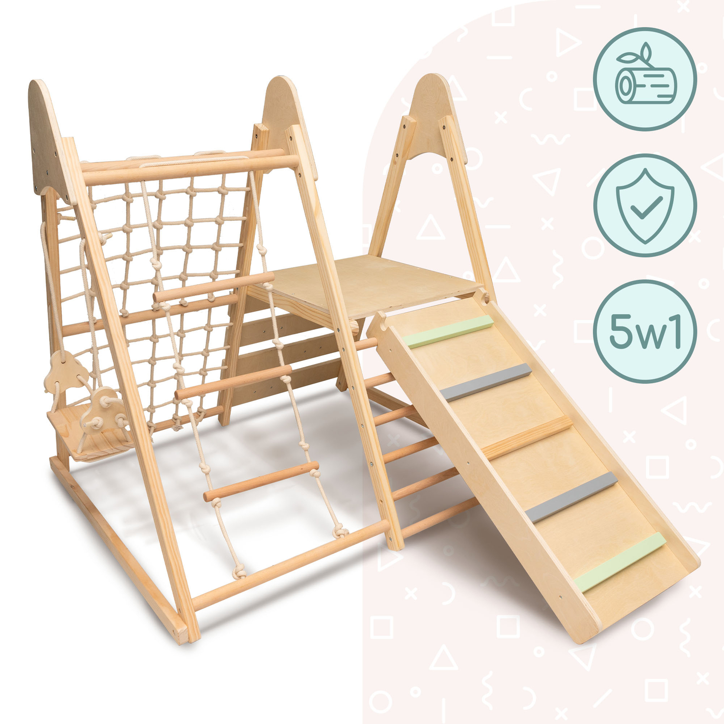 Leseno domače igrišče XL 5v1