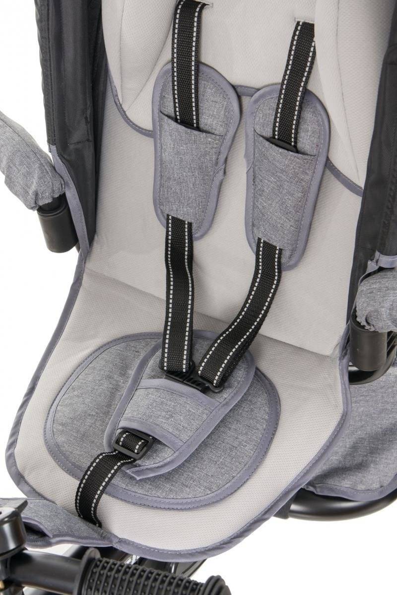 Tobi Velar tricikel + dežna folija - siva