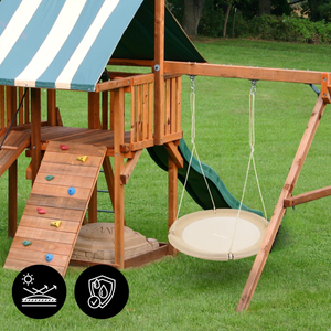 HyperMotion gugalnica štorkljino gnezdo - premer 100 cm, boho bež barva