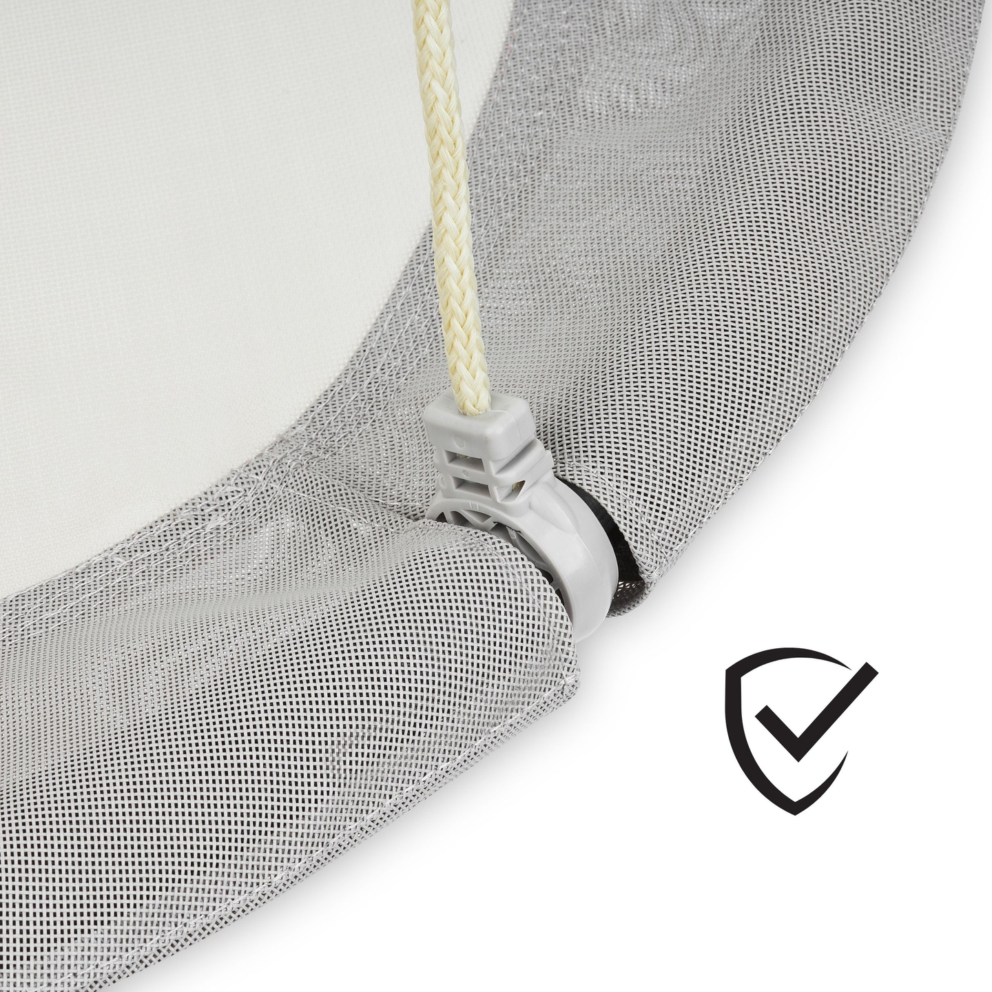 Gugalnica štorkljino gnezdo HyperMotion - premer 100 cm, siva barva