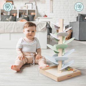 Leseni kulodrom - zvočno drevo s kroglicami