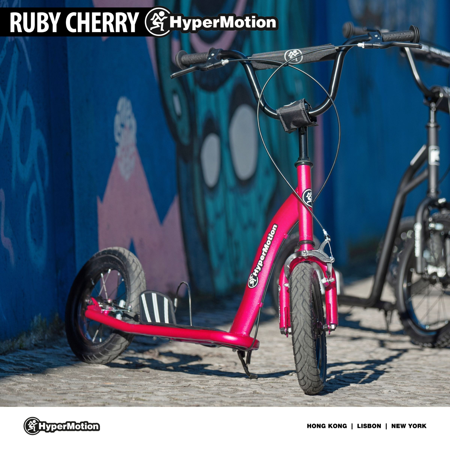 Skuter HyperMotion RUBY 12 (30 cm napihljiva kolesa) - fuksija/magenta