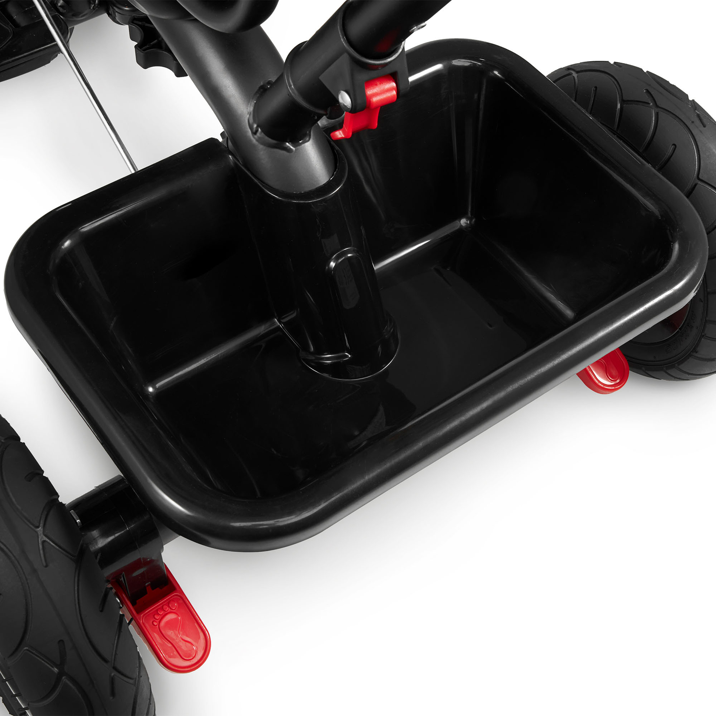 Tricikel za otroke od 1 do 4 let - TOBI FREY - roza barva - vrtljiv - kolesa s črpalko + tlačilka