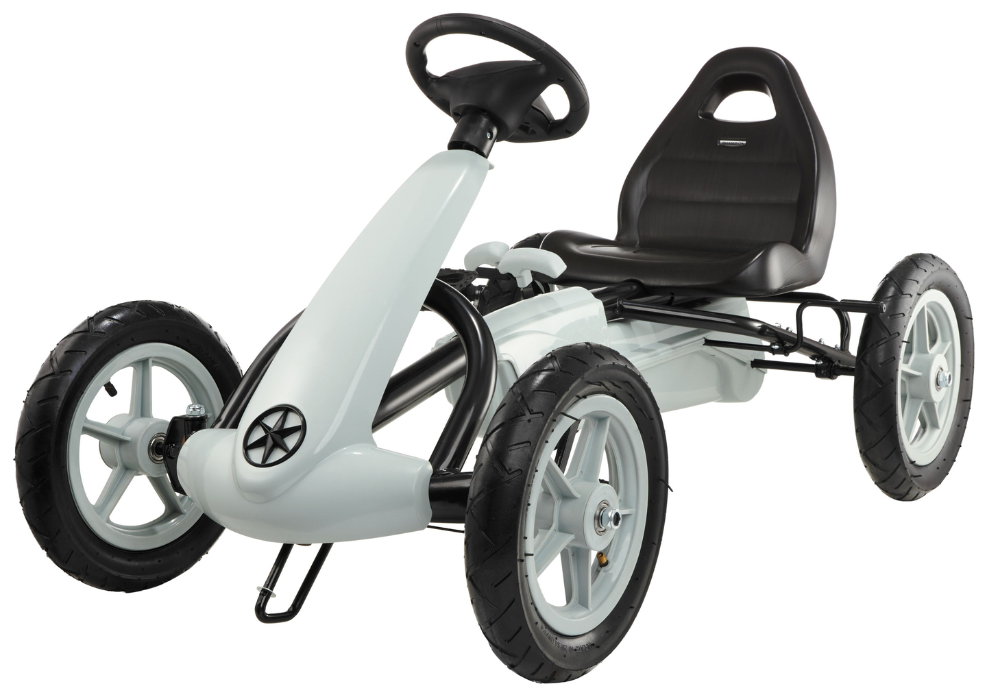 EVOQUE gokart na pedala za otroke, stare od 5 do 8 let - siv
