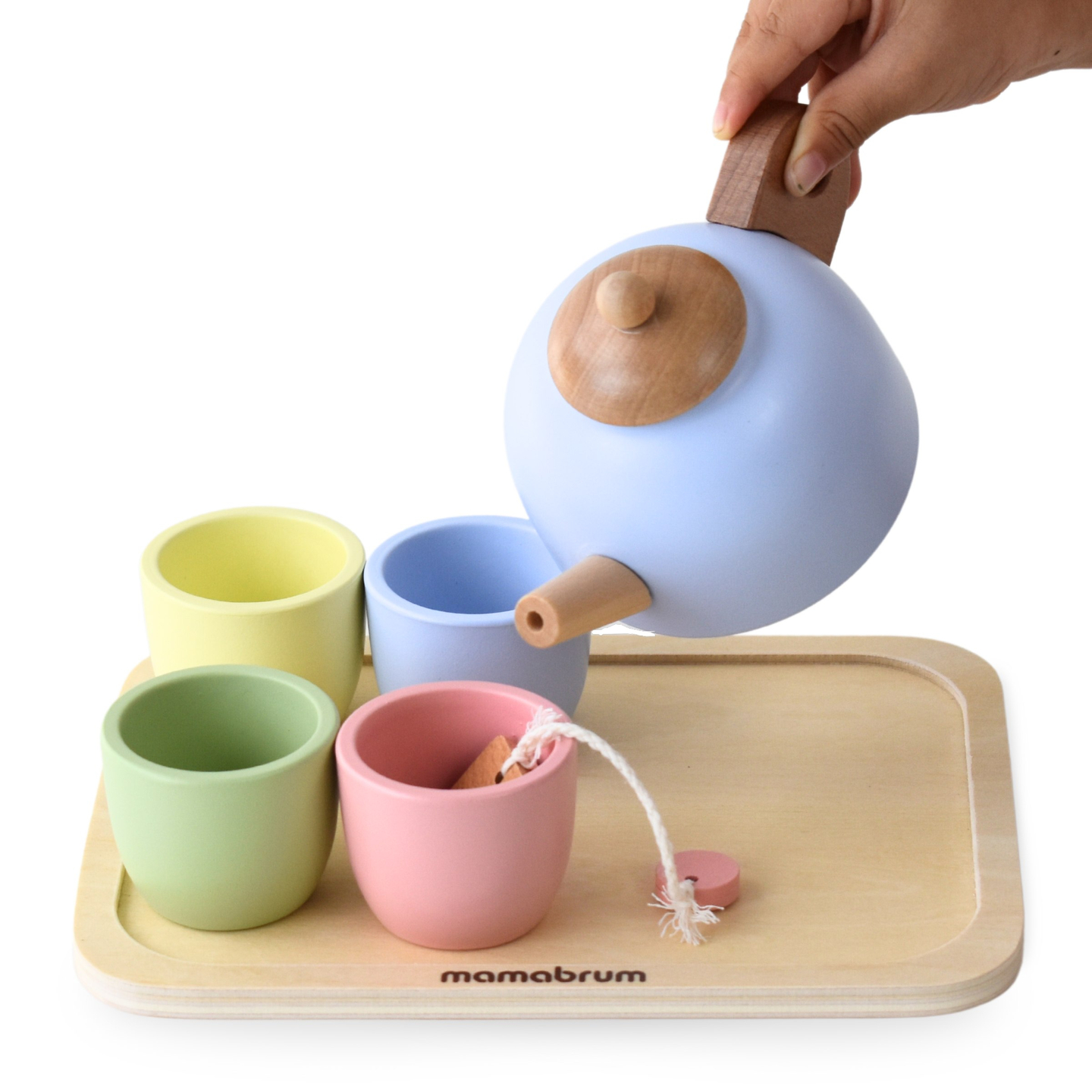 Lesen čajni set s pladnjem - 7 kosov