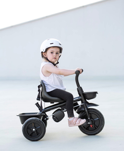 HyperMotion TOBI VECTOR tricikel - večna napihljiva kolesa + tlačilka. Barva: črna.