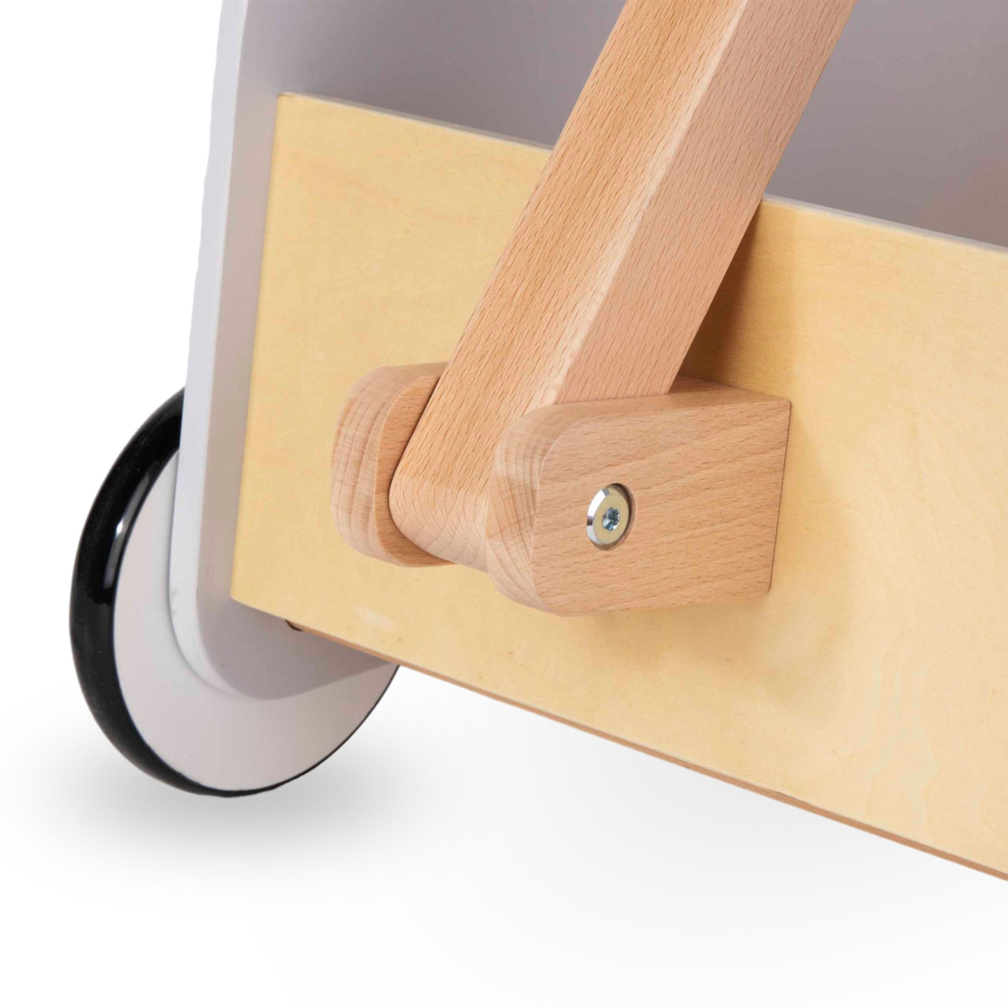 Leseni voziček za igrače - vlečna prikolica