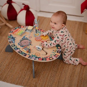 7v1 lesena izobraževalna miza, glasbena, senzorična