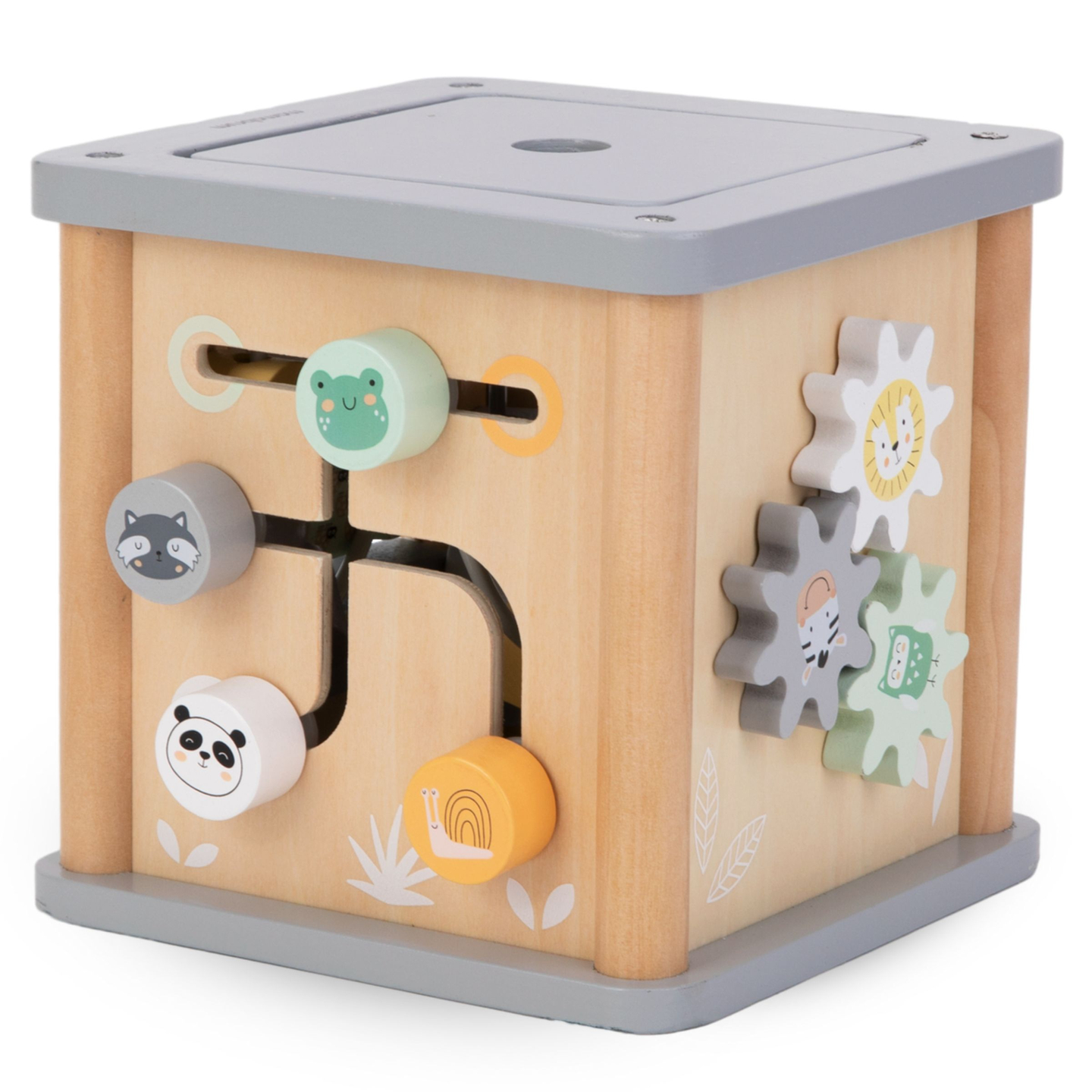 Montessori lesena izobraževalna kocka - motorična zanka