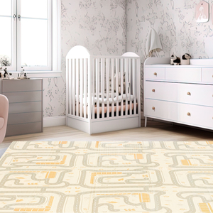 Dvostransko zložljiva penasta podloga 180 x 120 x 1 cm - Magic Forest/Autumn Streets - boho