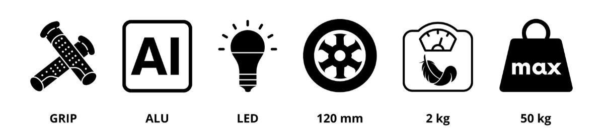 Trikolesni ravnotežni skiro TRINGO, 3-8 let - roza + svetleča LED kolesa