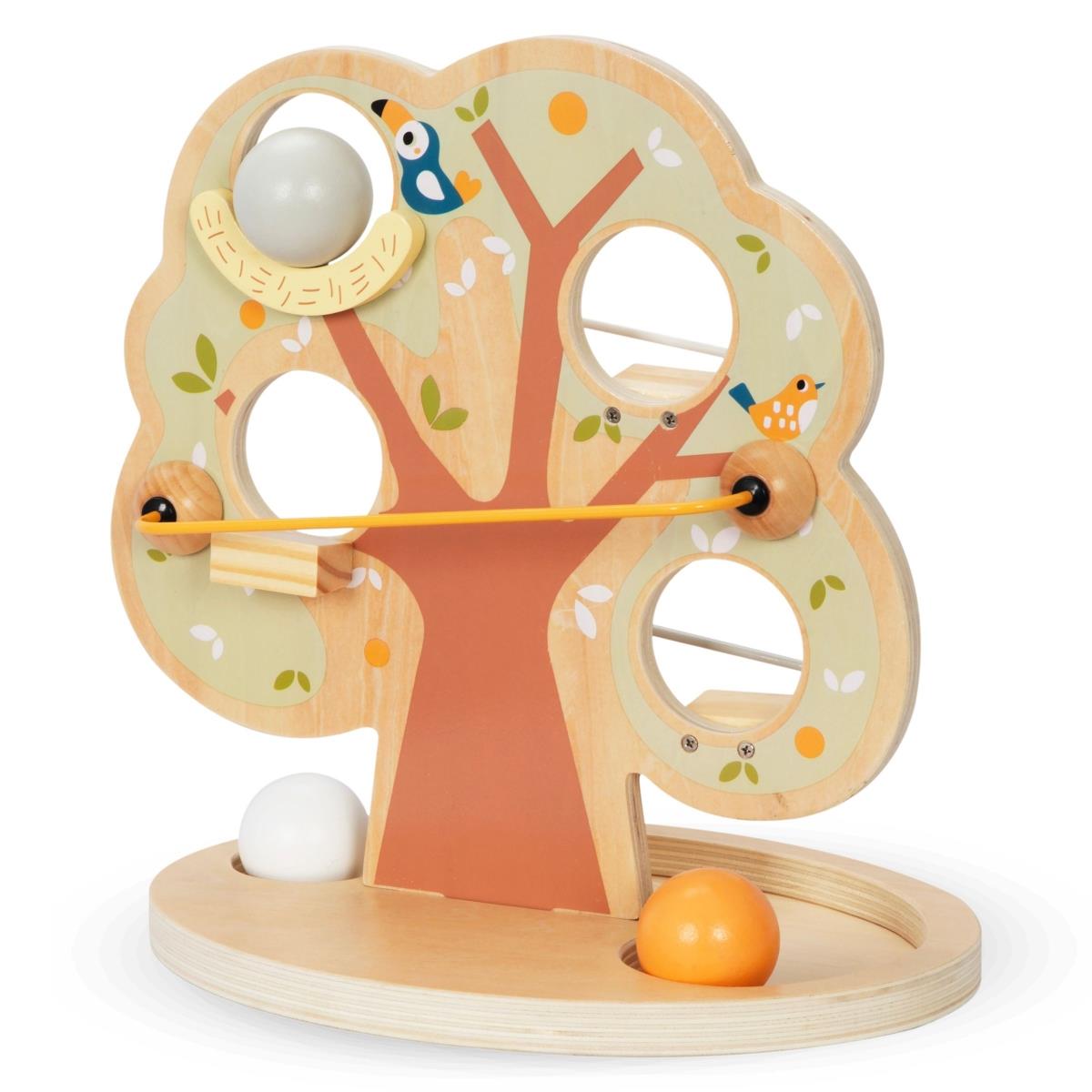 Lesena kroglica za drsenje - Zeleno drevo