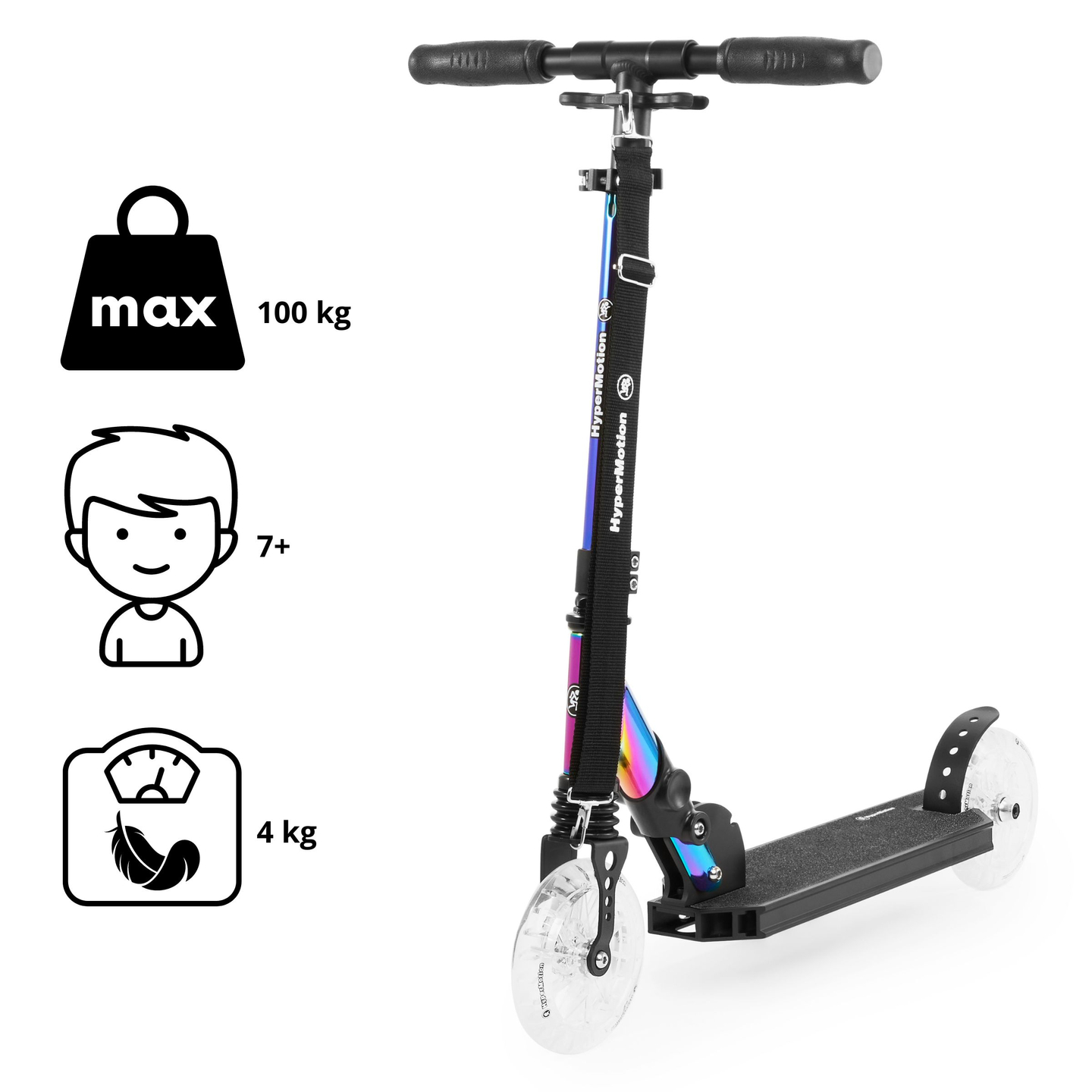 Dvokolesni skuter HOLO MAJESTIC HyperMotion 100kg - polni aluminij