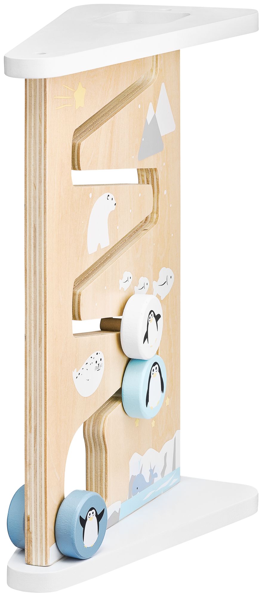 Lesena obojestranska senzorična manipulativna tabla