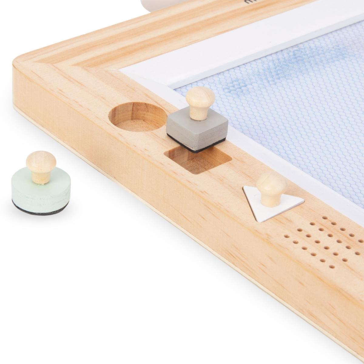 Lesen scrapbook s štampiljkami - risalna tabla