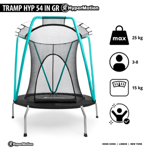 Mint trampolin 137 cm z zaščitno mrežo - za otroke 3-8 let - za dom in vrt