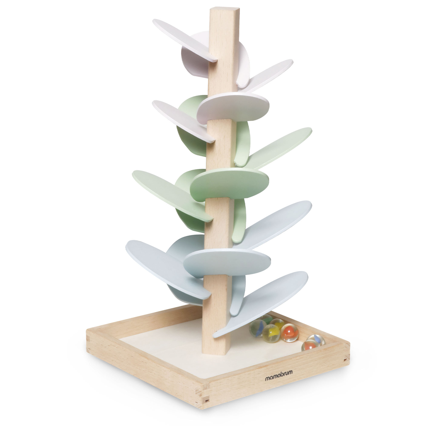 Leseni kulodrom - zvočno drevo s kroglicami