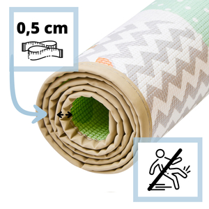 Dvostranska podloga iz pene - gozd na hribu / sončno mesto