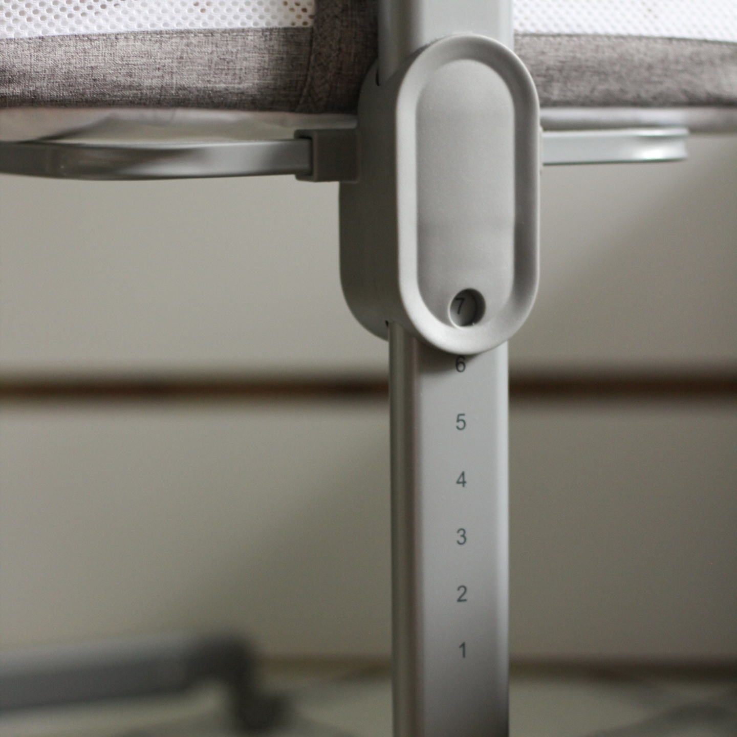 Podaljšek za otroško posteljico Moby-Sistem LUNA 3v1 - siva