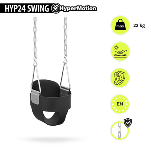 Verižna gugalnica HyperMotion za malčke z visokim naslonom