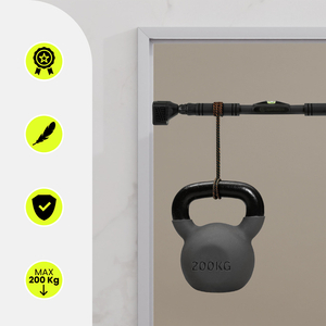 Nastavljiva palica za dvigovanje HyperMotion 74–100 cm, 200 kg, črna