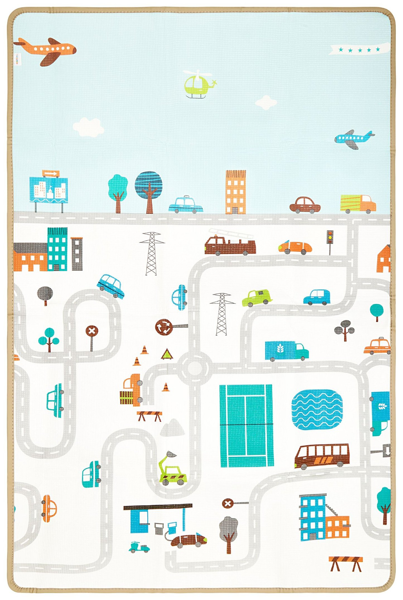 Dvostranska podloga iz pene - pravljična dežela / zimsko mesto