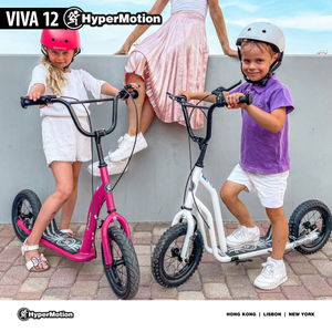Skuter HyperMotion VIVA 12 (30 cm kolesa s črpalko) - Bela