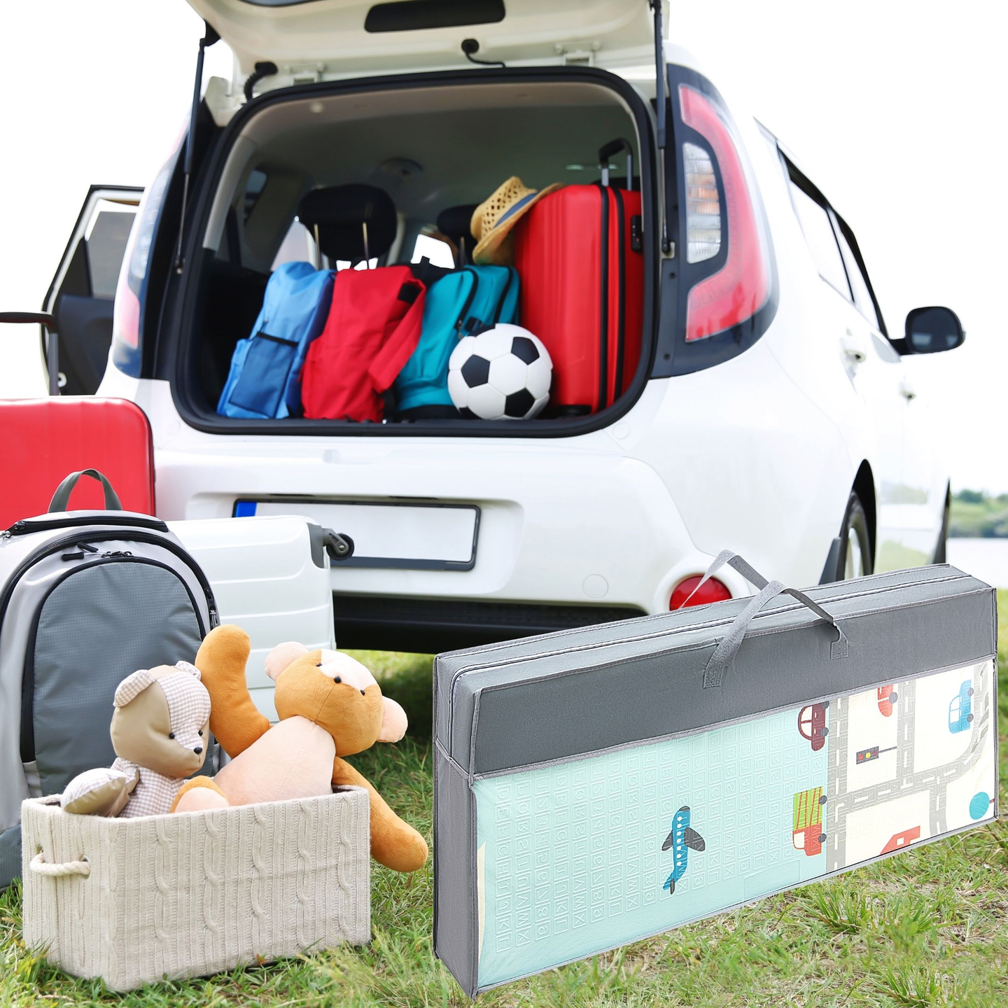 Dvostranska penasta podloga XXL - zložljiva 1 CM (gorska in cestna)