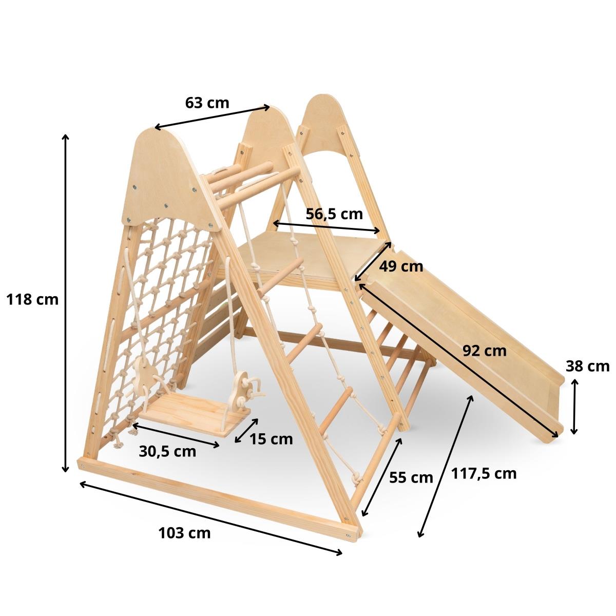 Leseno domače igrišče XL 5v1