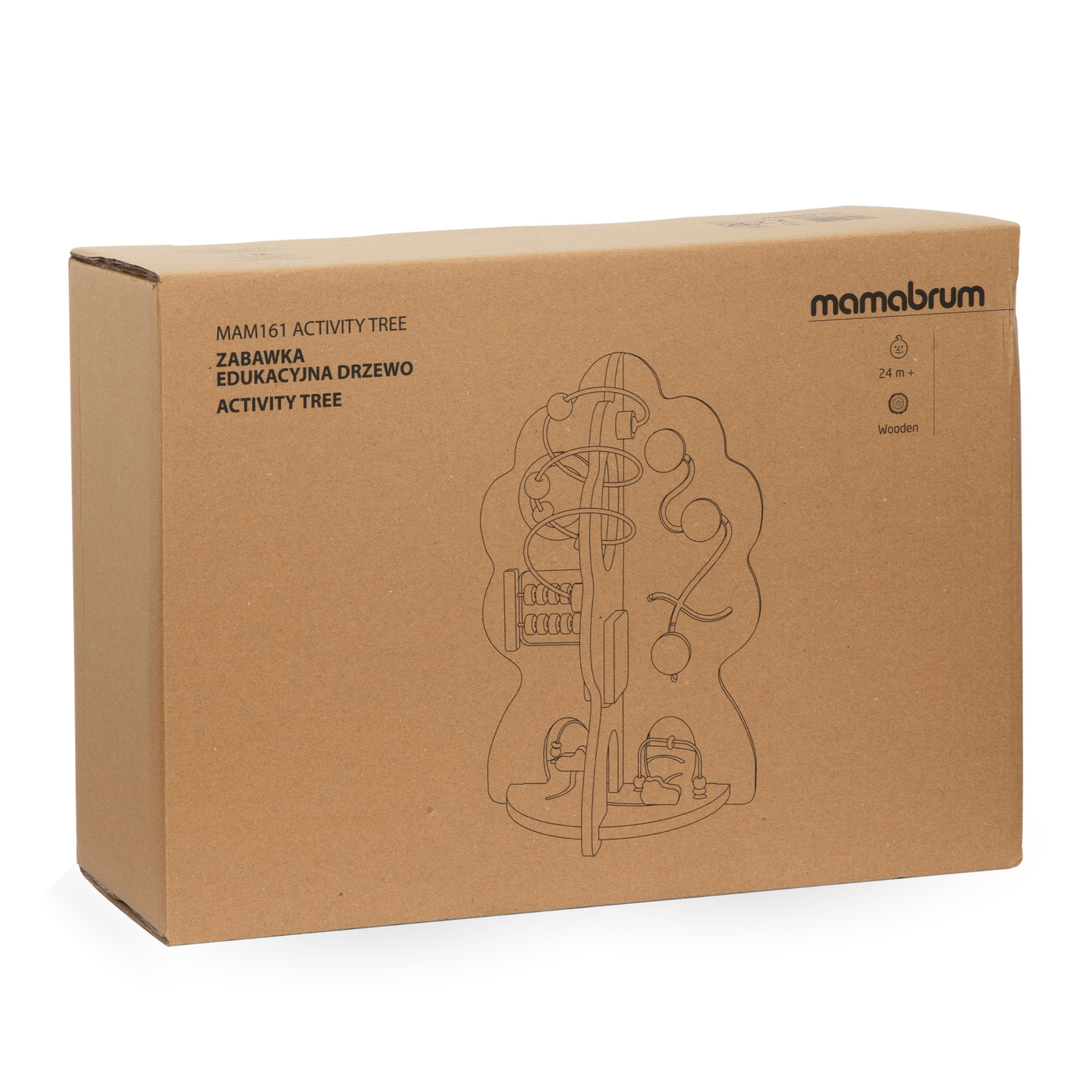 Lesena izobraževalna igrača 10 v 1 - večnamensko drevo