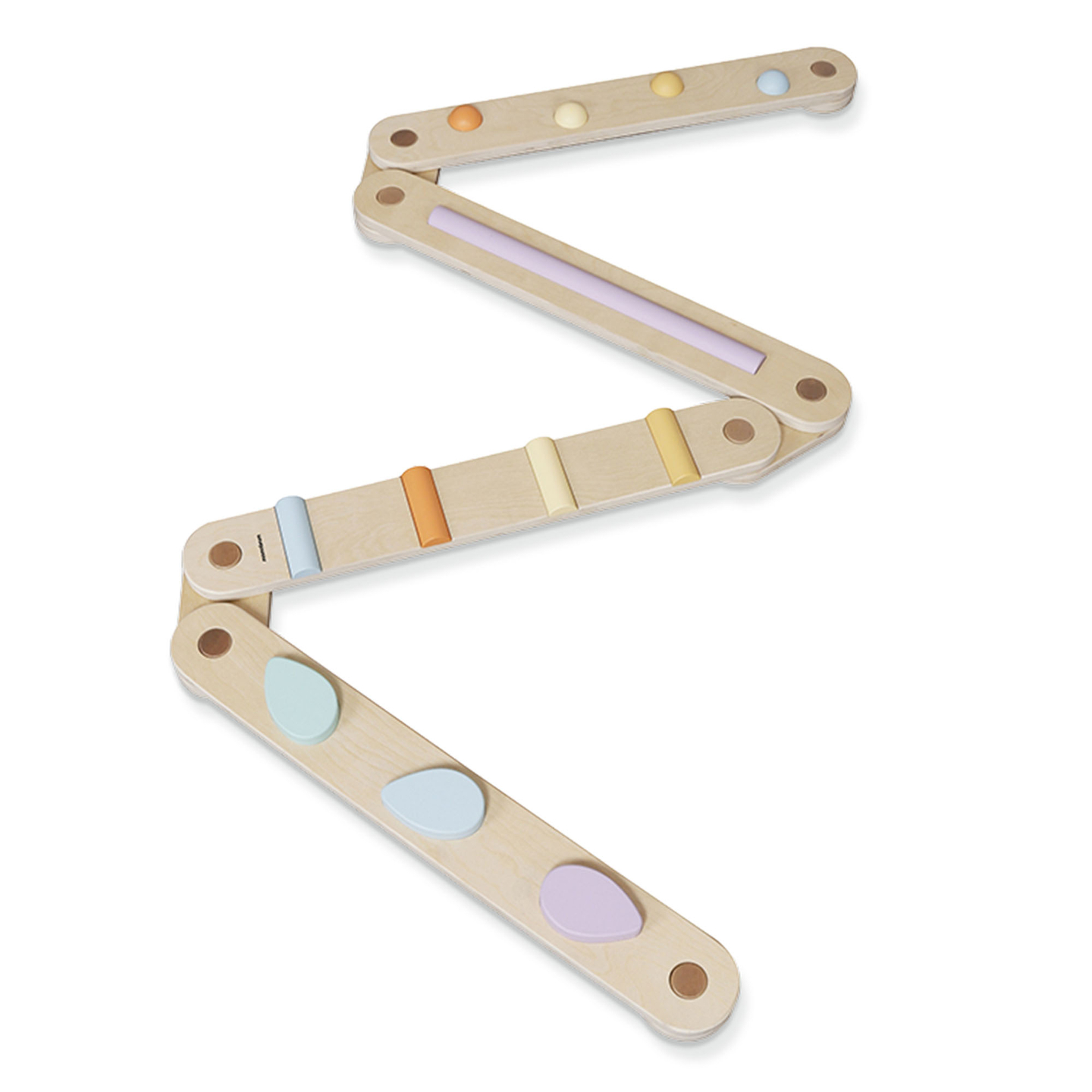 Velika lesena senzorična pot - steza za ravnotežje - 9 elementov