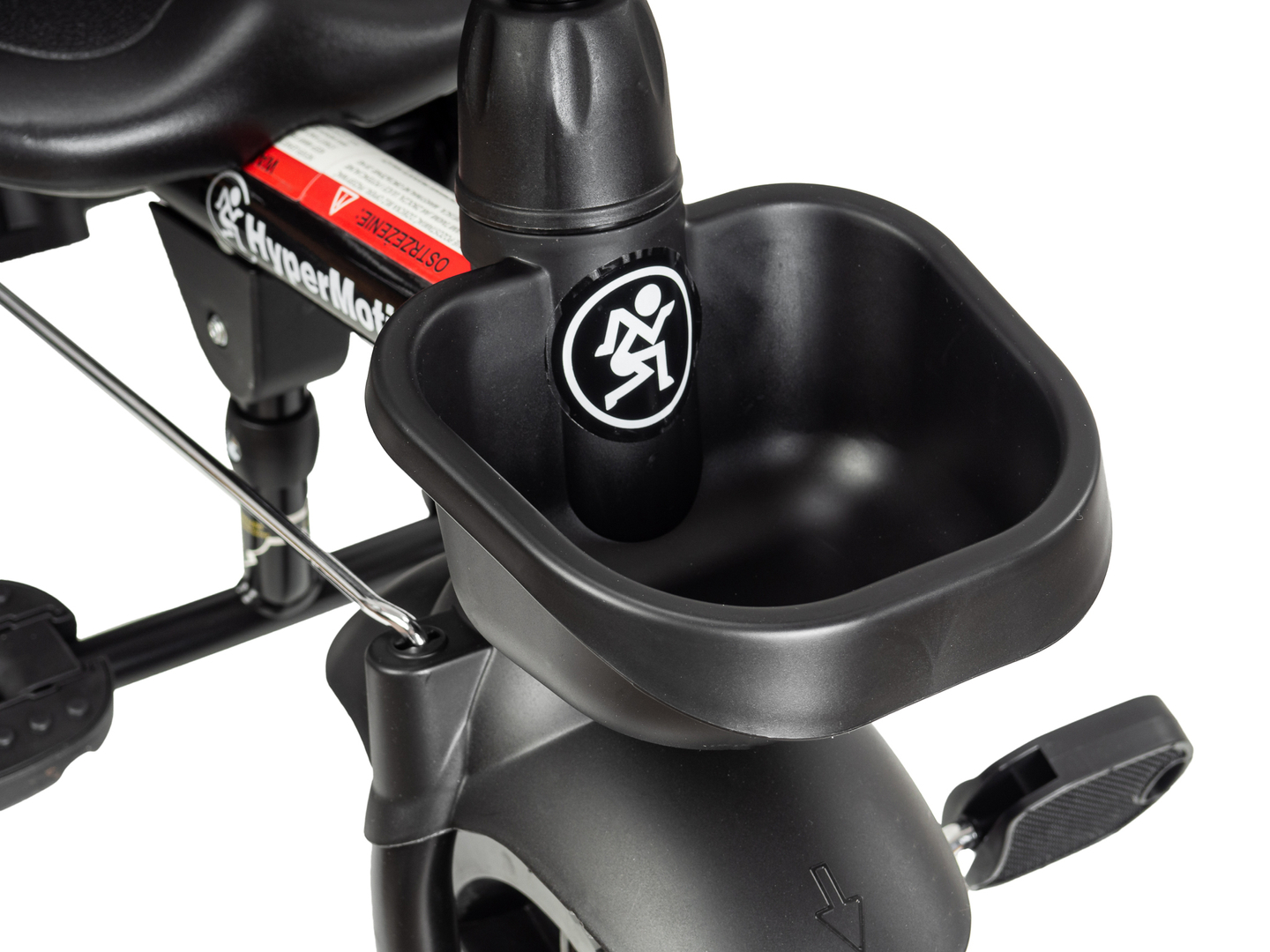 HyperMotion TOBI VECTOR tricikel - večna napihljiva kolesa + tlačilka. Barva: črna.