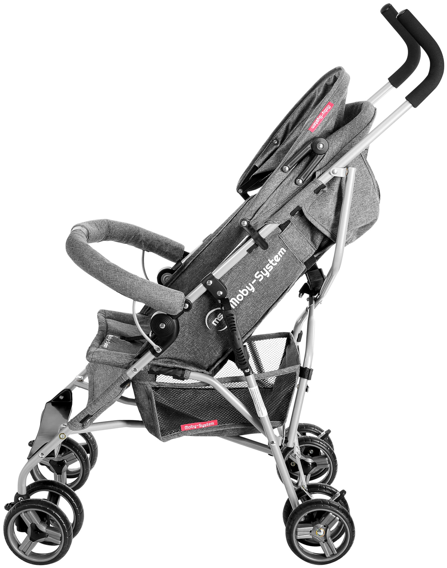 Lahki otroški voziček, Moby-System Barton barva: siva