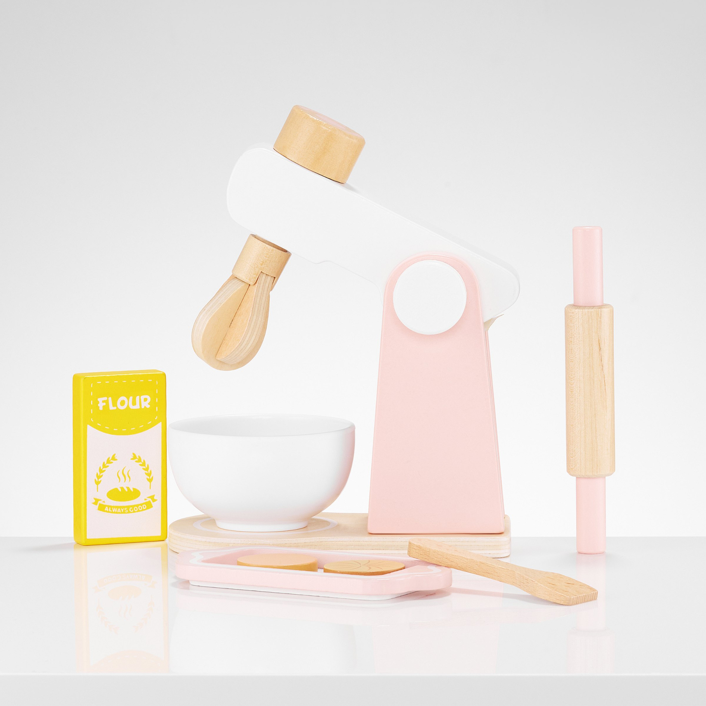 Leseni mešalnik za testo z dodatki, za otroke