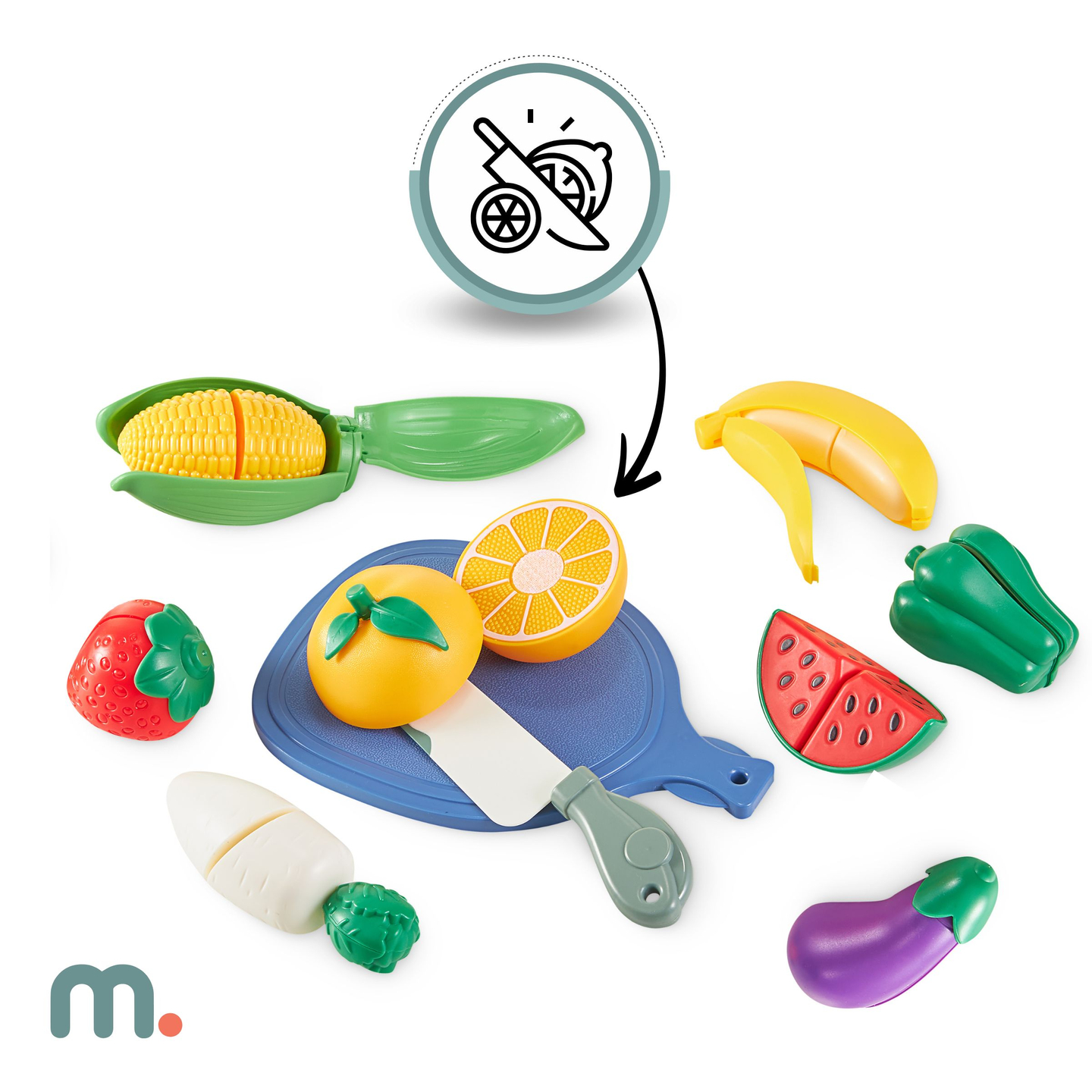 XXXXL velika lesena interaktivna kuhinja z osvetlitvijo LED, pralnim strojem, mikrovalovno pečico, kavnim aparatom ter sadnim in zelenjavnim setom - 50 elementov