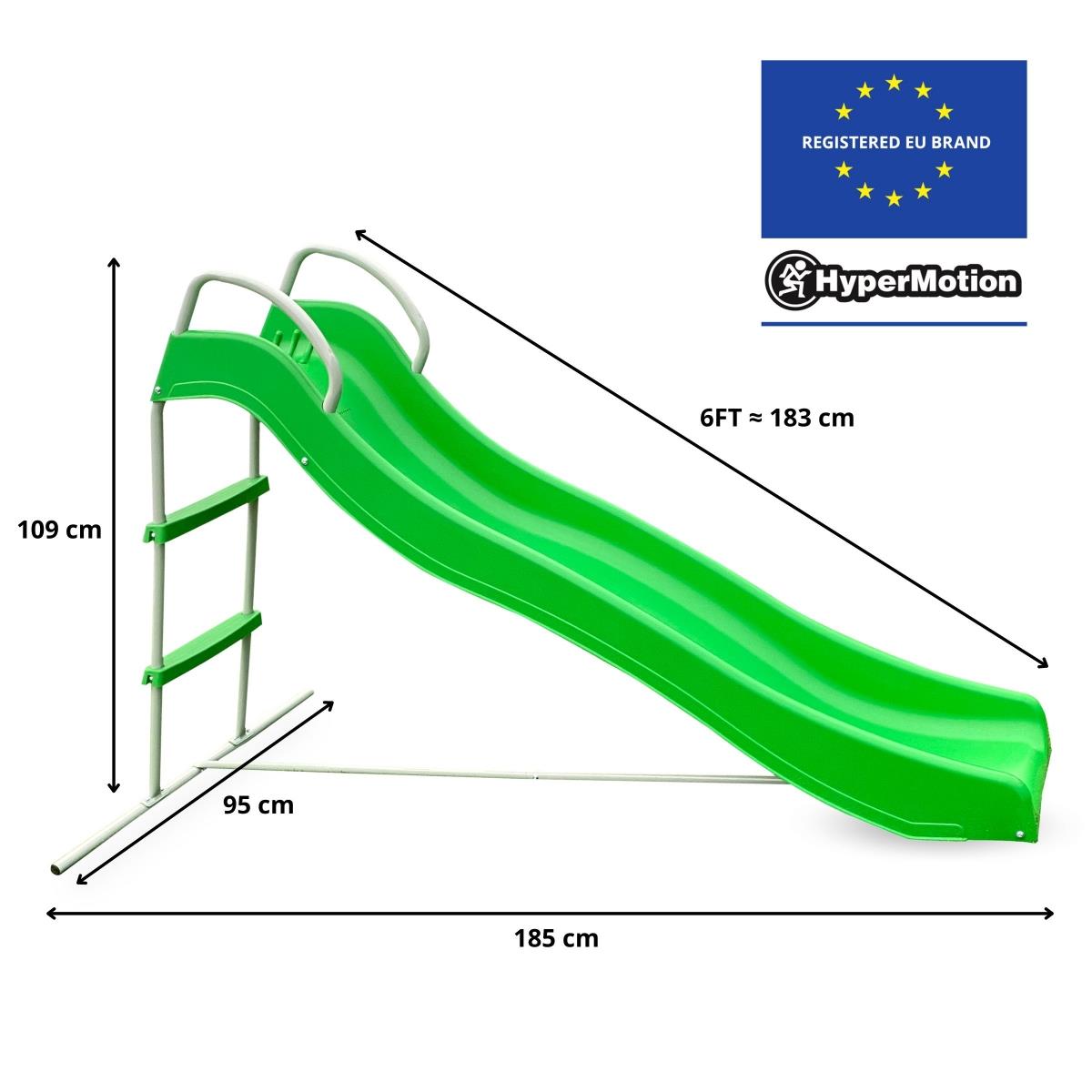 Velik vrtni tobogan z lestvijo za otroke