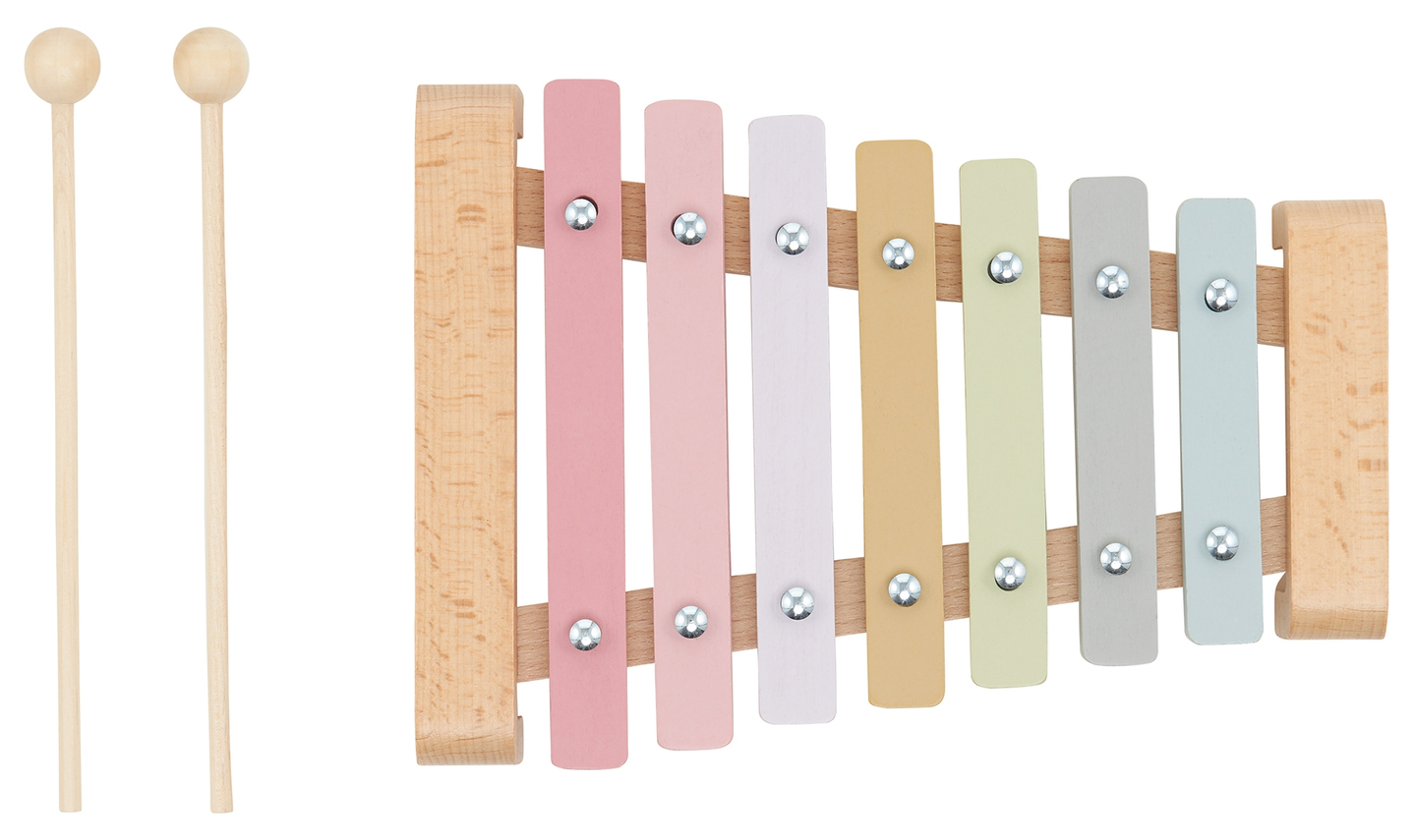 Lesene činele - ksilofon za otroke, barve mavrice