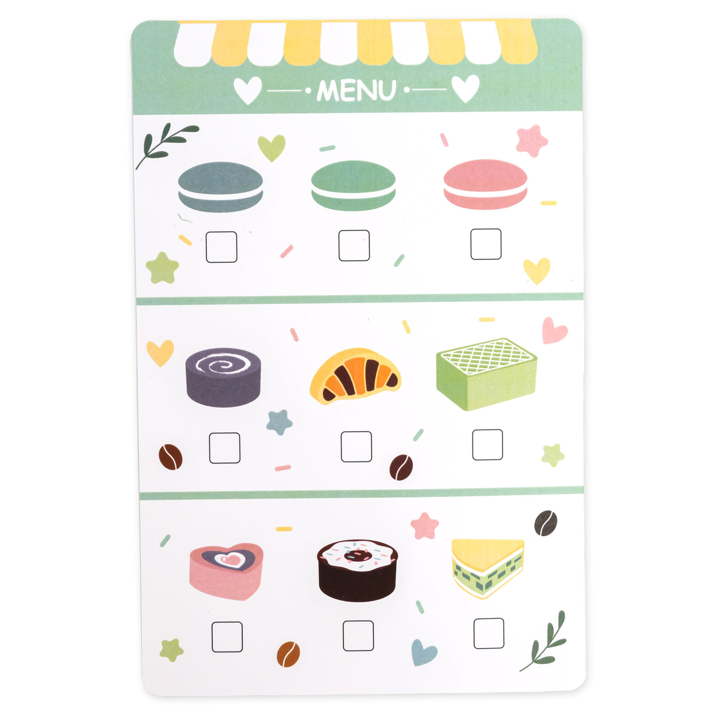 Velika lesena sladoledarna z magnetno tablo, aparatom za kavo ter setom za sladoled in sladice - več kot 70 kosov!