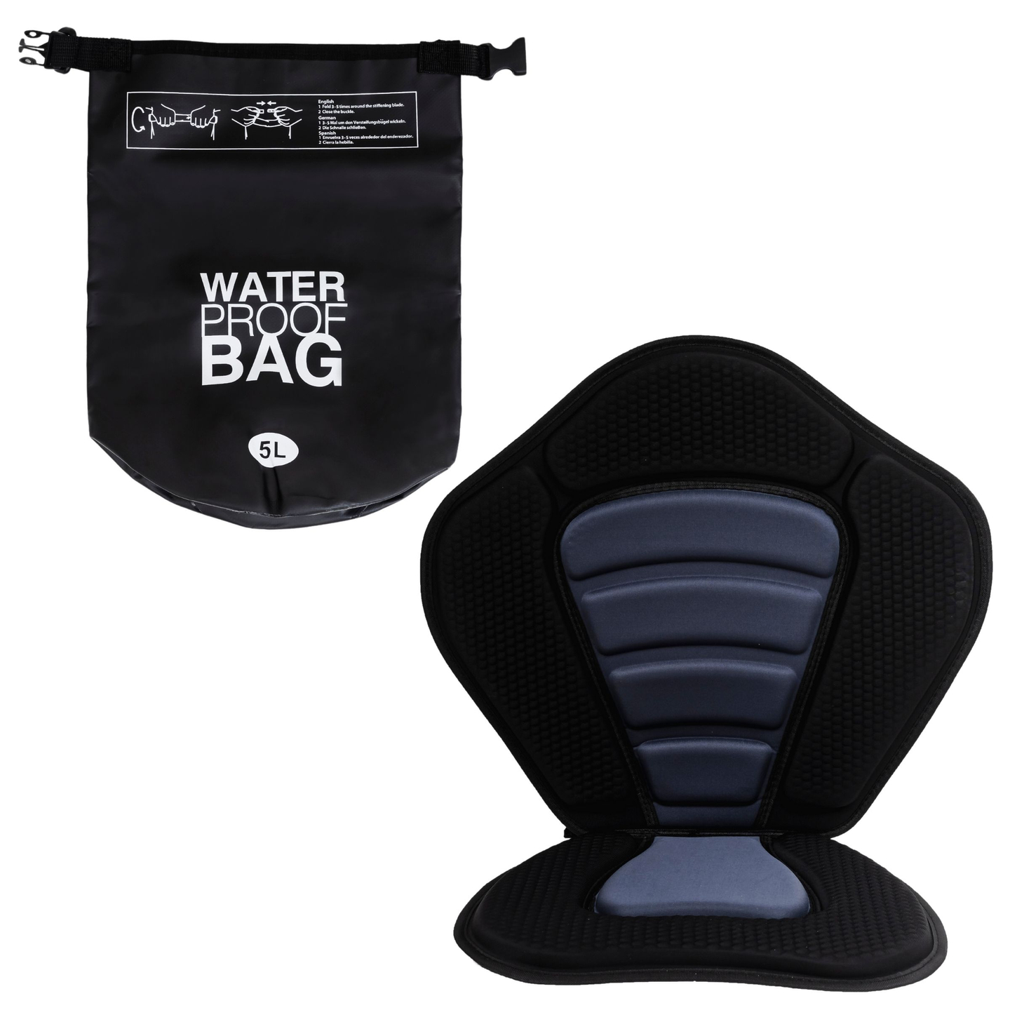 Napihljiva SUP Stand Up Paddle deska 320cm z veslom in sedežem - HyperMotion WAVE BOOST 320