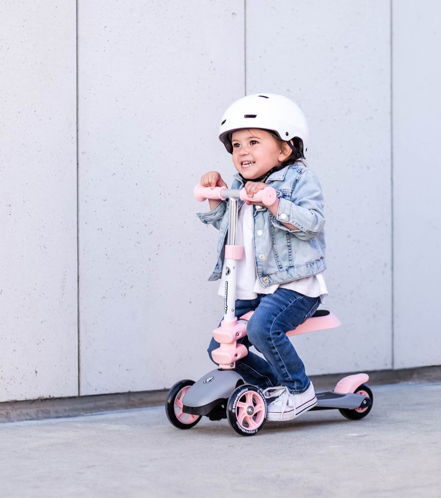 Tricikel HyperMotion 3v1 za ravnotežje - roza