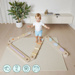 Velika lesena senzorična pot - steza za ravnotežje - 9 elementov